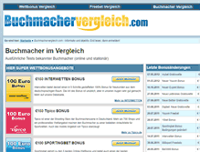 Tablet Screenshot of buchmachervergleich.com